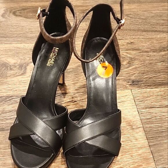 Michael Kors Alexia Logo Heeled Sandals - Picture 9 of 12